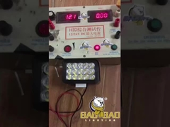 สี่เหลี่ยม 15 สายพลาสติก สีแดง สีฟ้า สีขาว LED ไฟโฟตสําหรับจักรยานยนต์