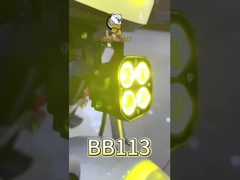 สไตล์สแควร์ 4D สีขาว แสงสว่าง แสงสว่าง กันน้ํา ไฟหน้า LED