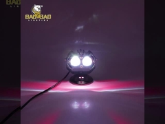 2 ลูกข้อมือ ขาวเหลือง อลูมิเนียมเท็จ มีให้เลือก ไฟหมอกจักรยานยนต์