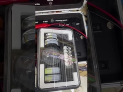 พลาสติกอัลลูมิเนียม 5 นิ้ว กระโหลก ขาวเหลืองรถไฟ LED ไฟหน้า Moto Spotlight