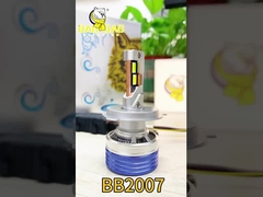 H4 ขาว แฟลชโลหะ ความสว่างสูง ไฟหน้าภายในรถไฟฟ้า LED หลอดไฟ