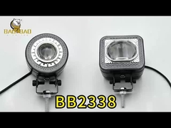 อลูมิเนียม สีขาว สีเหลือง แสงสว่าง 12V 24V ไฟสโปตจักรยานยนต์ RGB แหวน LED ไฟหมอก