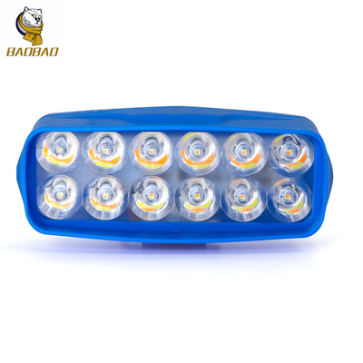 พลาสติก สีฟ้า 12V ขาวเหลือง แฟลช ไฟสโปตจักรยานยนต์