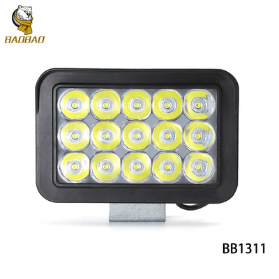 สี่เหลี่ยม 15 สายพลาสติก สีแดง สีฟ้า สีขาว LED ไฟโฟตสําหรับจักรยานยนต์