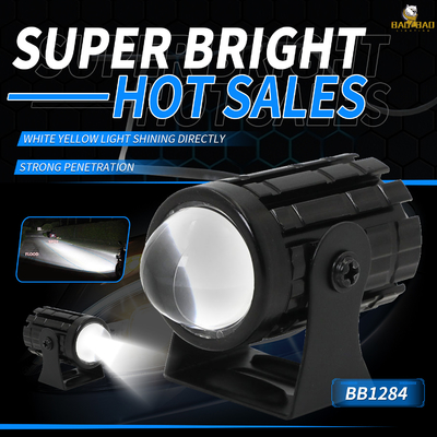 สีขาว สีเหลือง 12V มหาวิทยาลัย MINI LED ไฟหน้า ไฟสโปตจักรยานยนต์