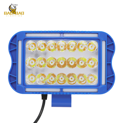 21 ไฟหน้ารถจักรยานยนต์ LED ขาว เหลือง แฟลช อลูมิเนียม สีฟ้า