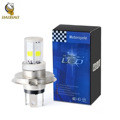 12v H4 H6 BA20D สีขาวโลหะ LED ไฟฟ้าในจักรยานยนต์ สําหรับฮอนด้า ซูซูกิ
