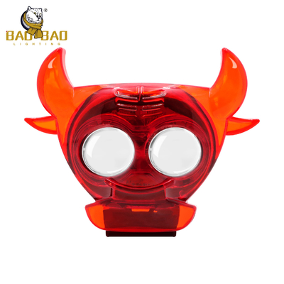 80V Bull Shape RGB Flash 2 Beads โปรเจคเตอร์ผู้ช่วย ไฟหมอกสําหรับจักรยาน