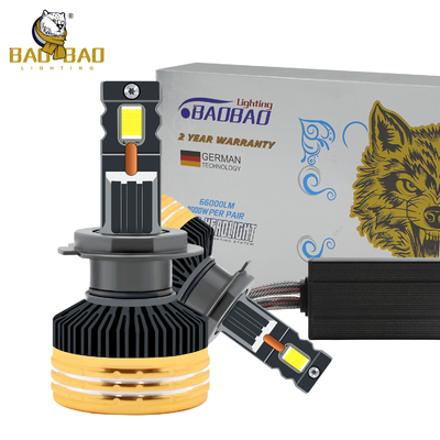 ไฟไฟ H4 H7 H11 9005 9006 หลอดไฟหน้า LED สําหรับรถยนต์