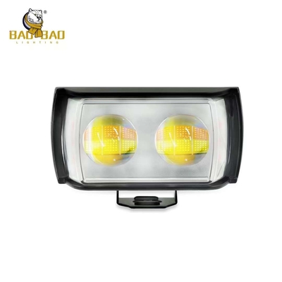 โลหะพลาสติก 2 LED สีขาวเหลือง สีสอง RGB โปรเจคเตอร์ ไฟหมอก