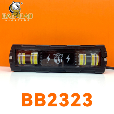 โลหะหนักคุณภาพ สีขาวเหลือง สีสอง มอเตอร์ไซค์ LED ไฟหน้า