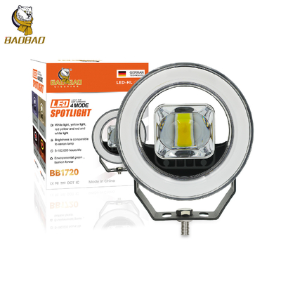 4.5 Inch Round Red Devil Eyes LED Headlamp For Car For Motorcycle Auto Parts